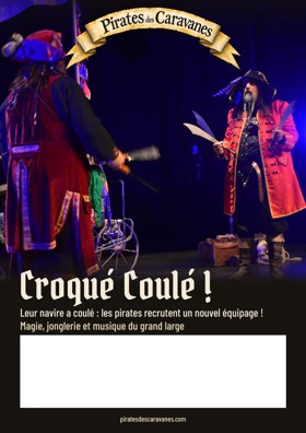 Affiche Croqué Coulé ! avec un espace blanc pour les informations de votre événement